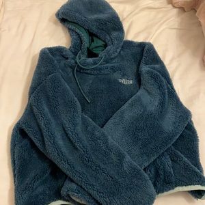 Nike turquoise sherpa hoodie